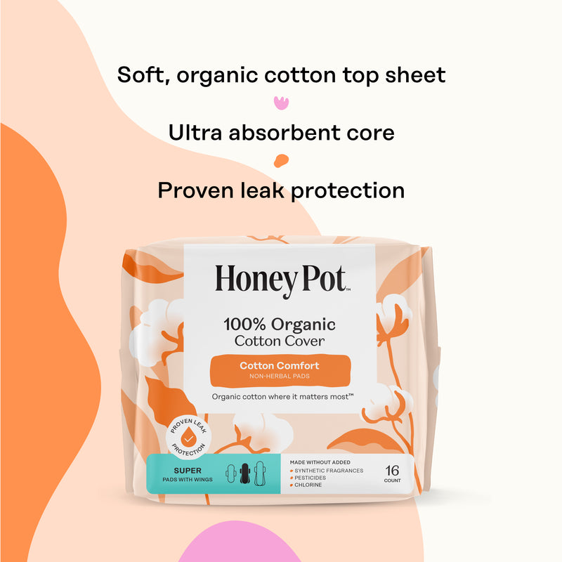 Organic Cotton Comfort Cover Super Pads