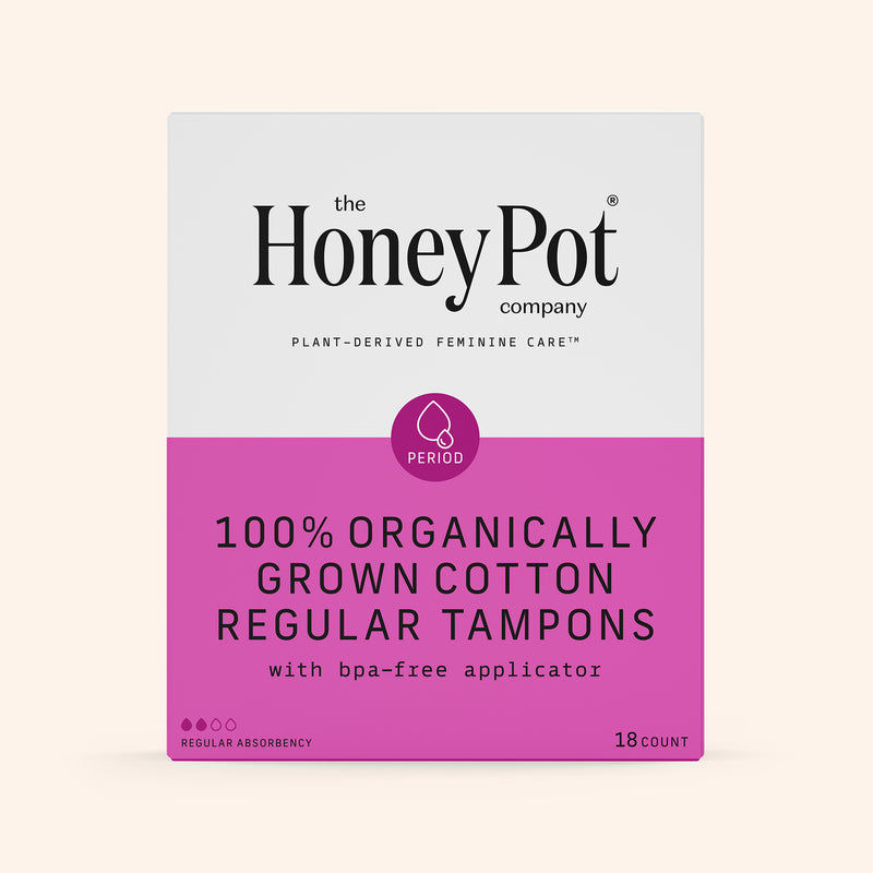 Organic Cotton Core Regular Tampons