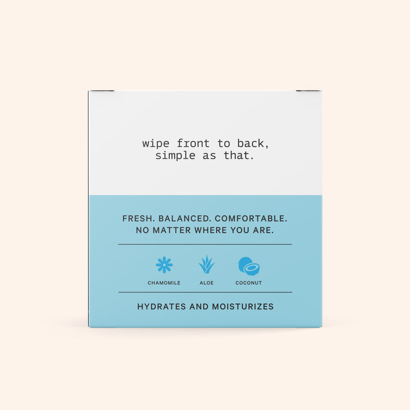 Sensitive Feminine Travel Wipes