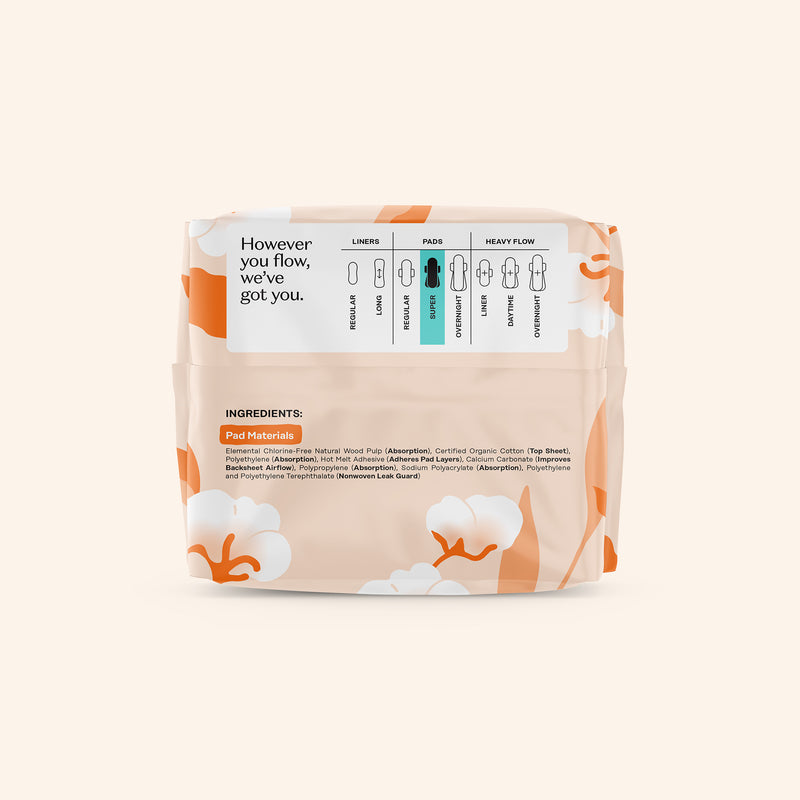 Organic Cotton Comfort Cover Super Pads