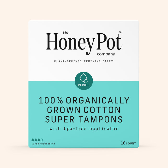 Organic Cotton Core Super Tampons