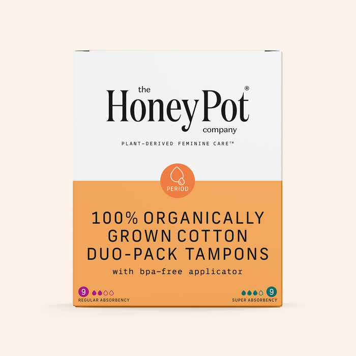 Organic Cotton Core Duo-Pack Tampons
