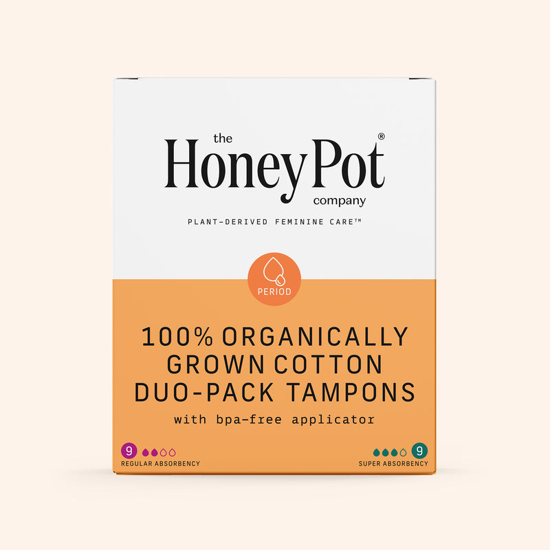 Organic Cotton Core Duo-Pack Tampons