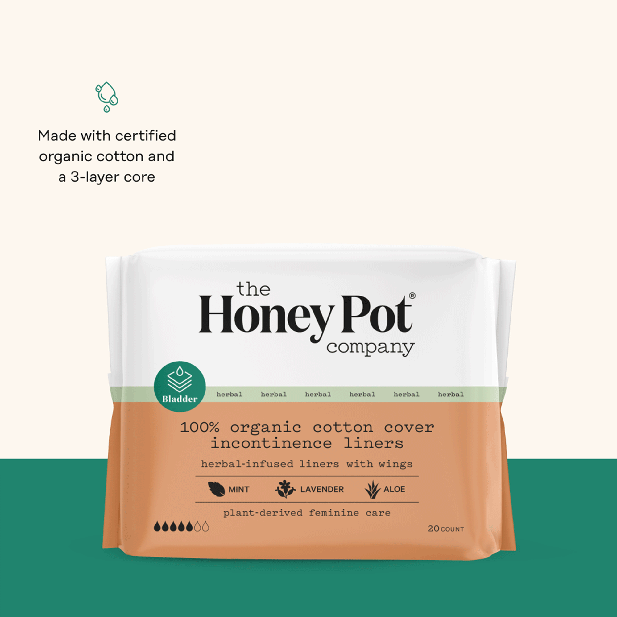 Herbal Incontinence Panty Liners Organic Hypoallergenic The Honey herbal-incontinence-panty-liners-organic-hypoallergenic-the-honey