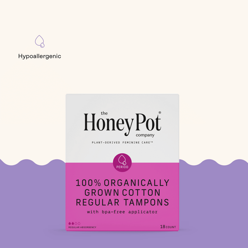 Organic Cotton Core Regular Tampons