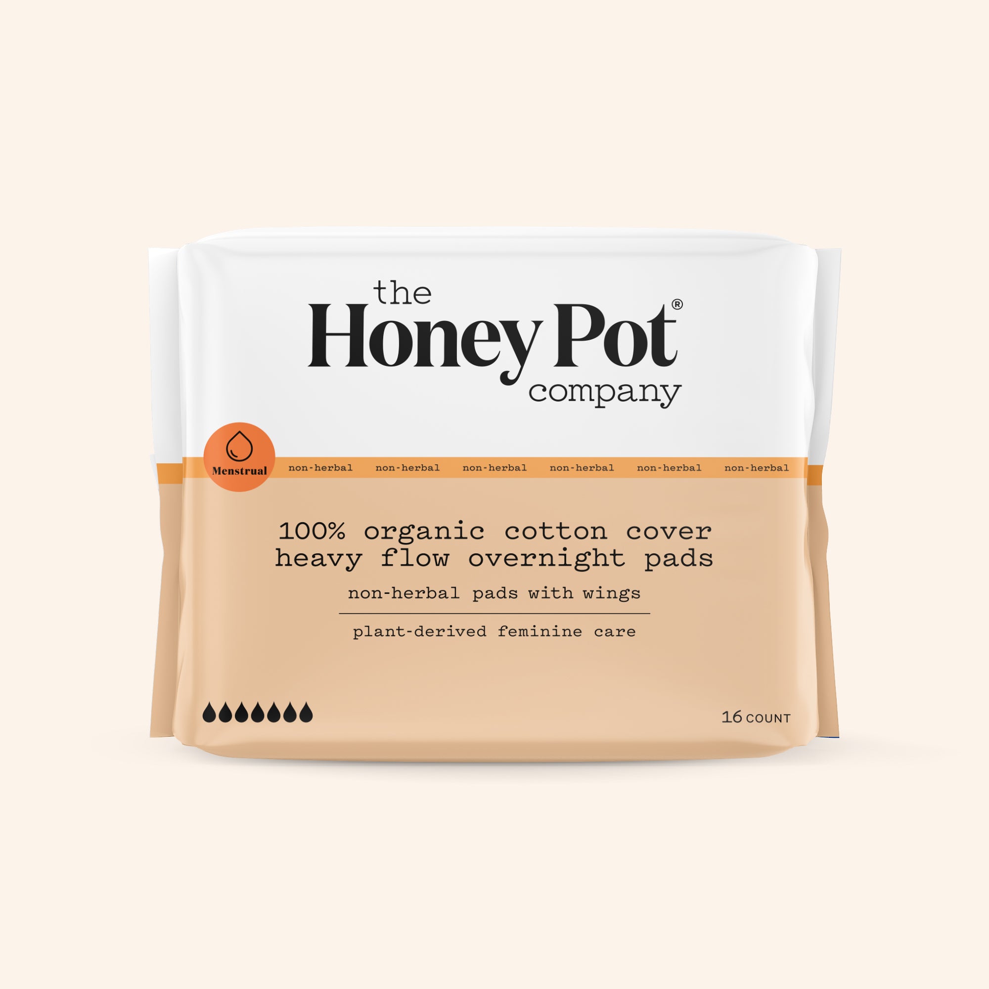 Honey Pot Non-Herbal Heavy Flow Overnight Pads – The Honey Pot