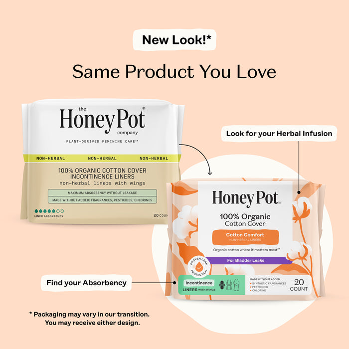 Incontinence 100% Organic Cotton Comfort Cover Liners