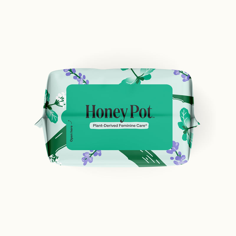 The Honey Pot Liners, Herbal-Infused, 100% Organic Cotton Cover, 30 liners
