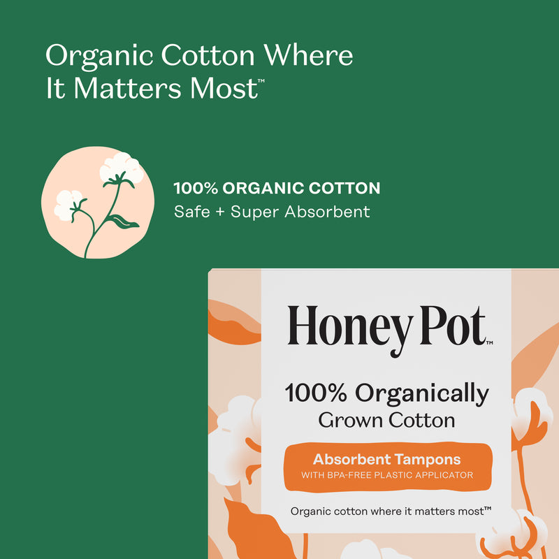 Organic Cotton Core Duo-Pack Tampons