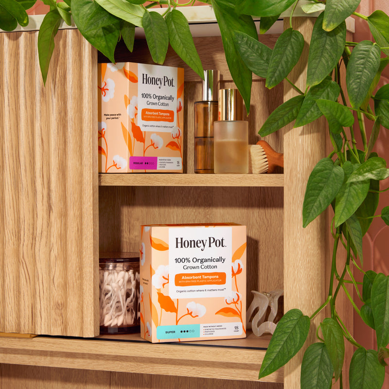 Organic Cotton Core Super Tampons