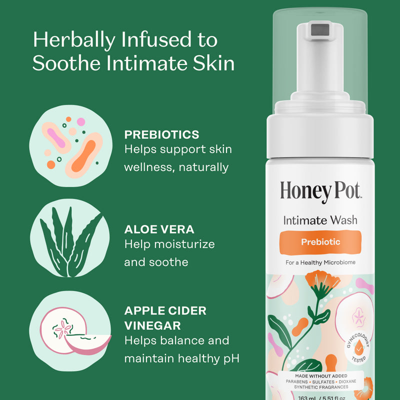 Prebiotic Intimate Wash The Honey Pot - Feminine Care Prebiotic Intimate Wash The Honey Pot - Feminine Care