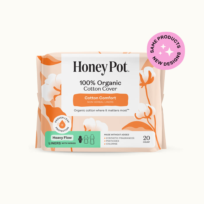 Organic Cotton Comfort Cover Heavy Flow Liners