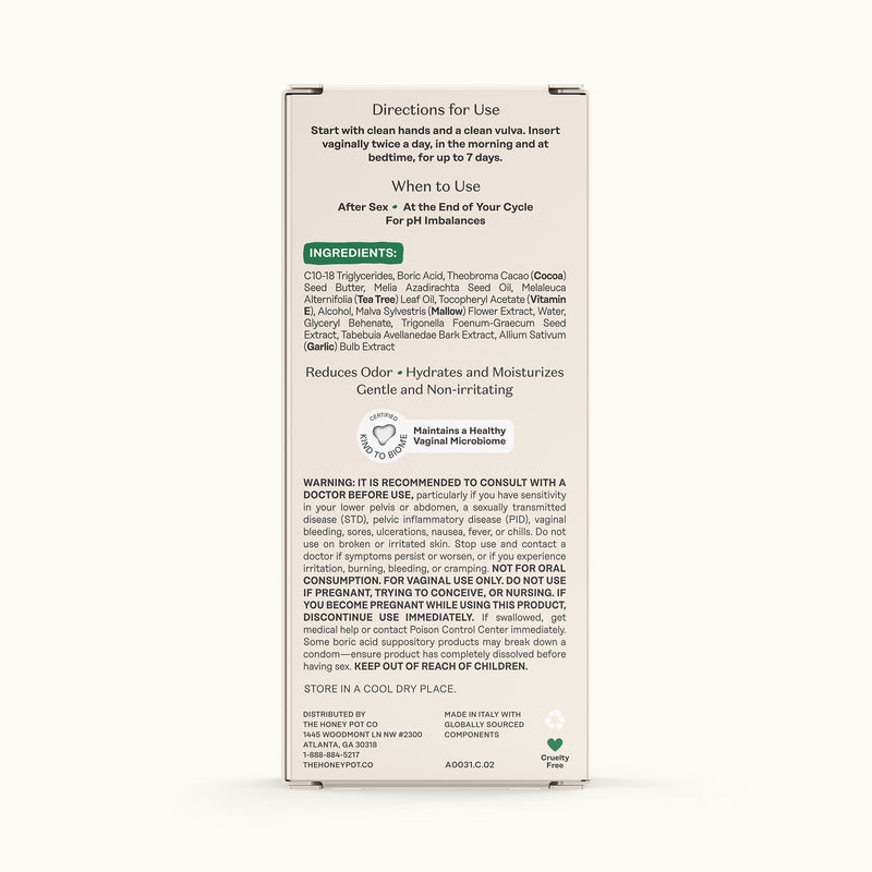 Boric Acid & Herbs Suppositories