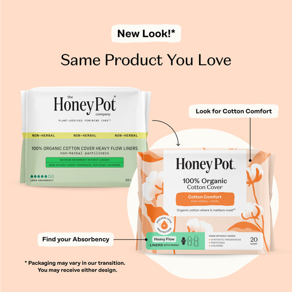 Organic Cotton Comfort Cover Heavy Flow Liners