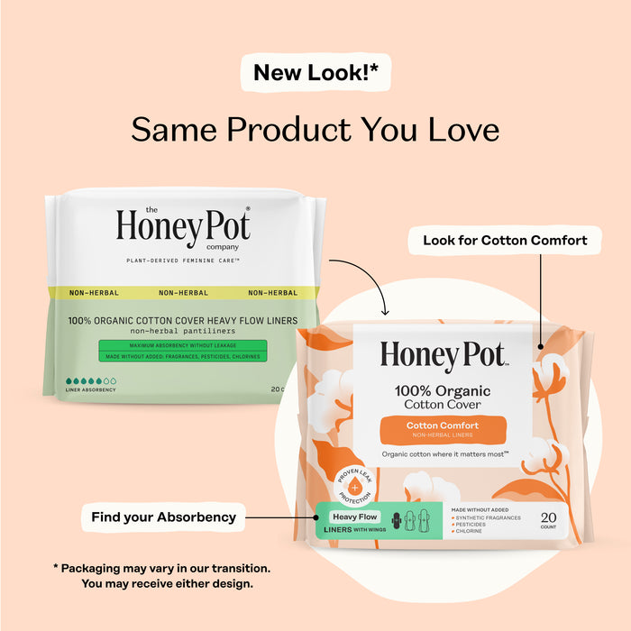Organic Cotton Comfort Cover Heavy Flow Liners