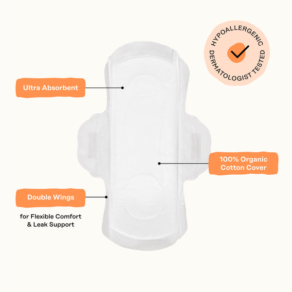 Organic Cotton Comfort Cover Heavy Flow Liners