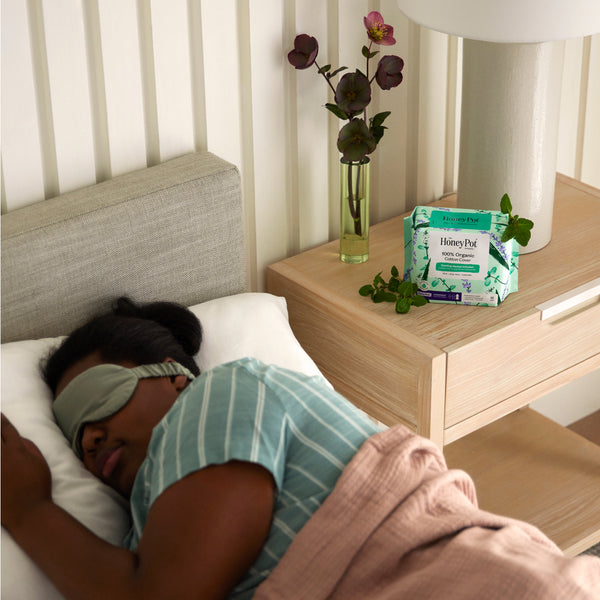 Organic Cotton Cover Cooling Herbal Infusion Heavy Flow Overnight Pads