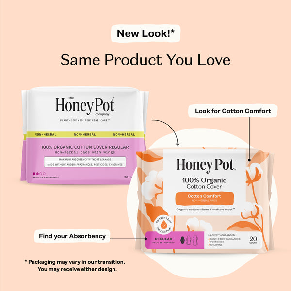 Organic Cotton Comfort Cover Regular Pads