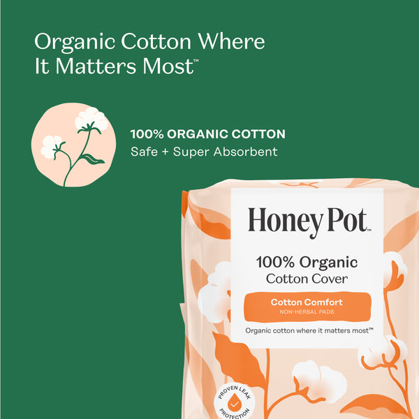 Organic Cotton Comfort Cover Overnight Pads
