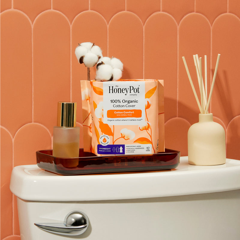 Organic Cotton Comfort Cover Overnight Pads