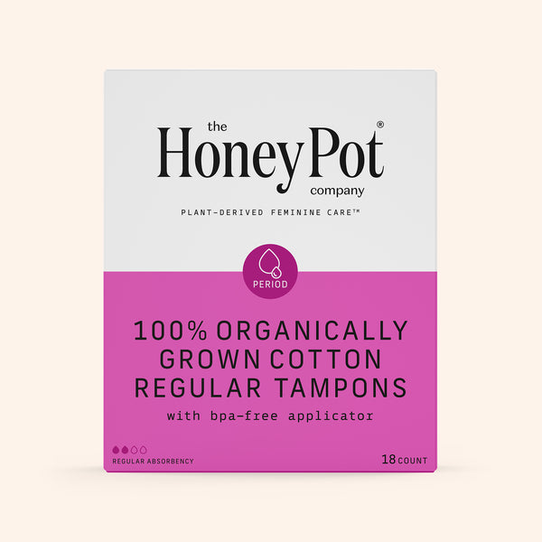 Organic Cotton Core Regular Tampons