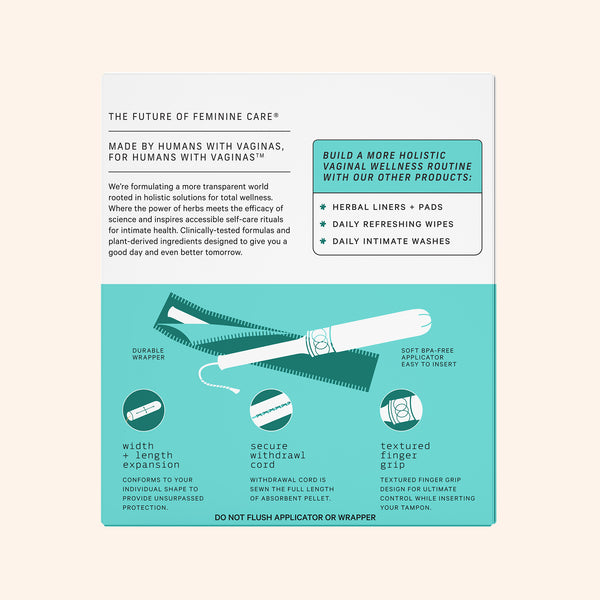 Organic Cotton Core Super Tampons