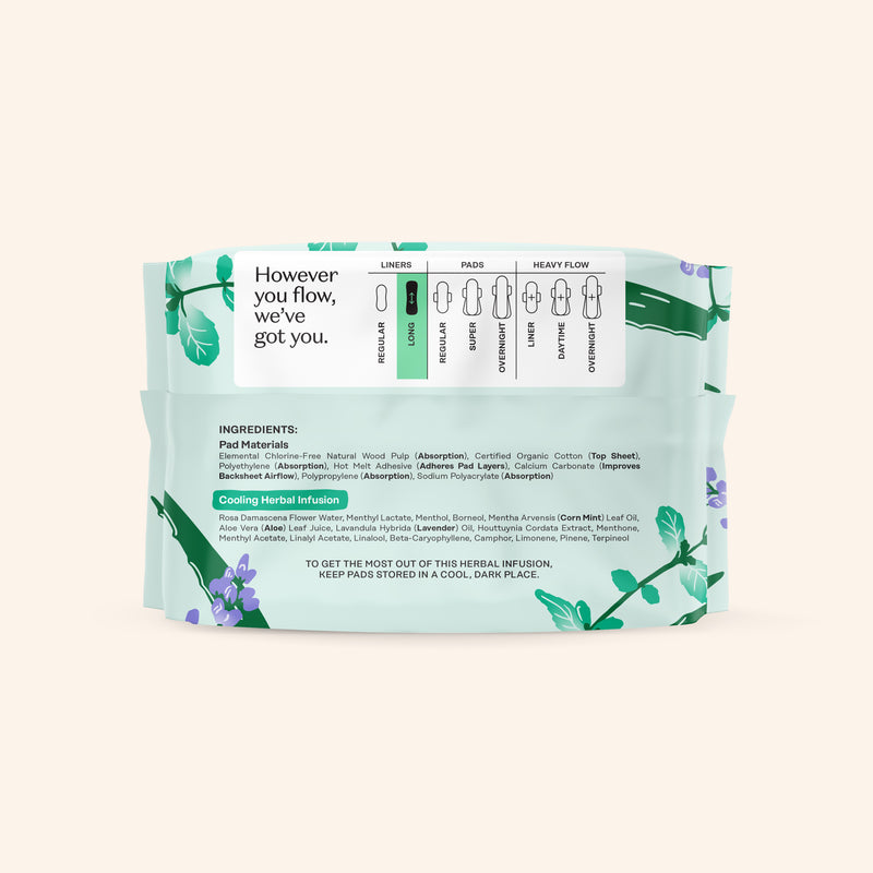 Organic Cotton Cooling Herbal Infusion Long Liners