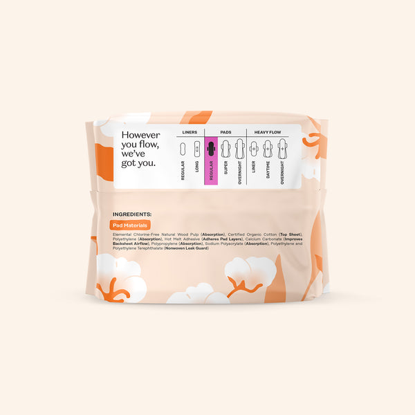 Organic Cotton Comfort Cover Regular Pads