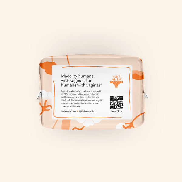 Organic Cotton Comfort Cover Heavy Flow Daytime Pads