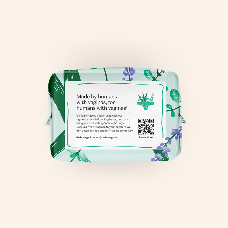 Incontinence Cooling Herbal Infusion 100% Organic Cotton Cover Daytime Pads