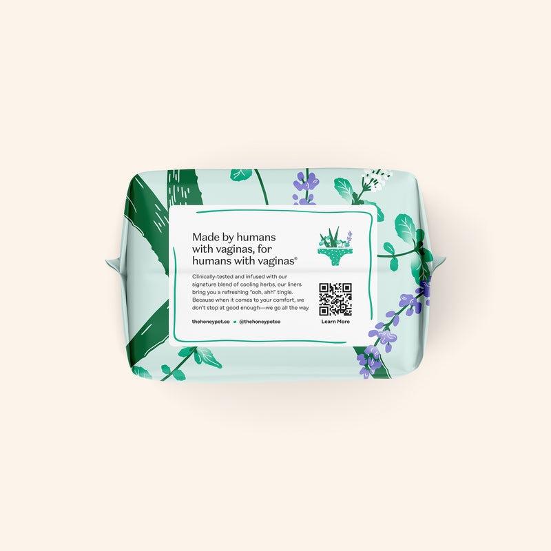 Incontinence Cooling Hebal Infusion 100% Organic Cotton Cover Liners