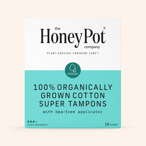 Organic Cotton Core Super Tampons