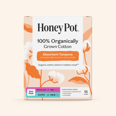 Organic Cotton Core Duo-Pack Tampons