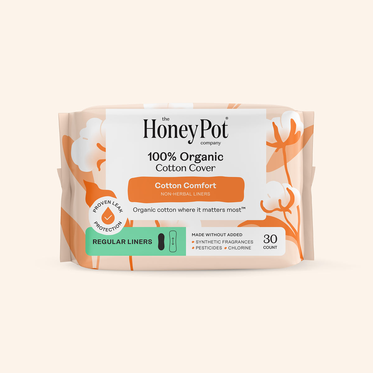 Organic Cotton Cover Non-Herbal Everyday Liners