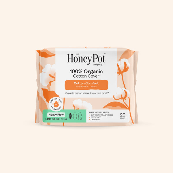 Organic Cotton Comfort Cover Heavy Flow Liners