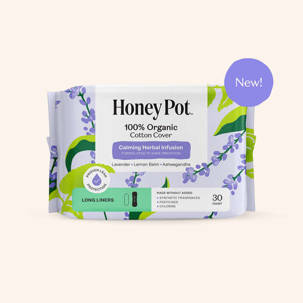 Organic Cotton Cover Calming Herbal Infusion Long Liners