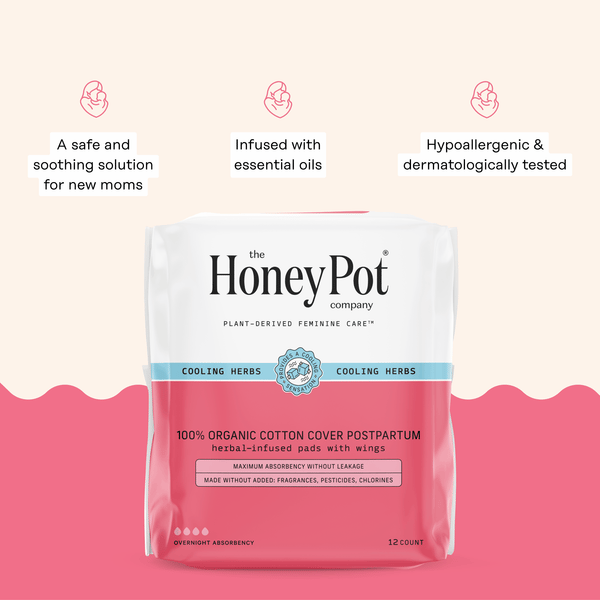 Organic Cotton Cover Post-Partum Pads