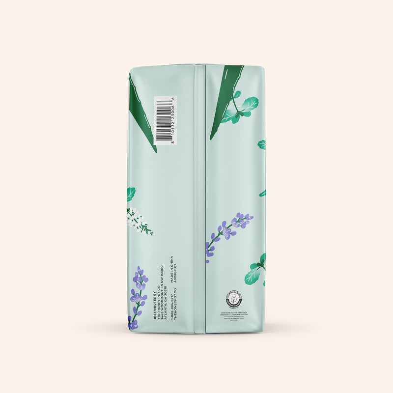 Organic Cotton Cooling Herbal Infusion Regular Pads — Medium Pack