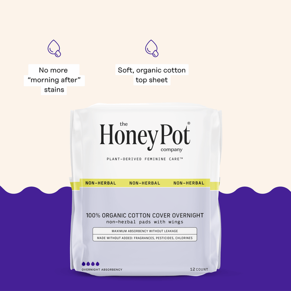 Organic Cotton Comfort Cover Overnight Pads