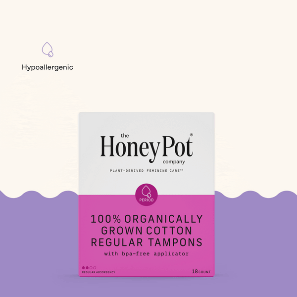 Organic Cotton Core Regular Tampons