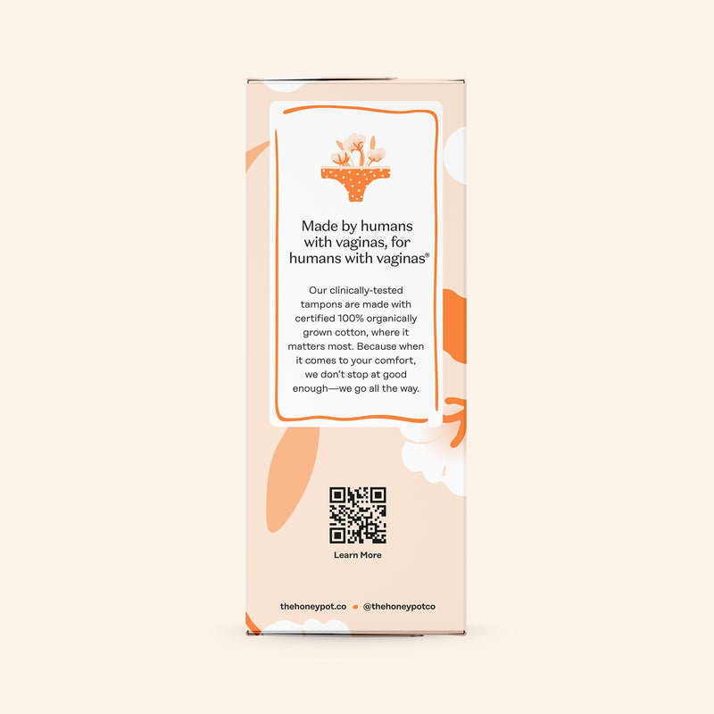 Organic Cotton Core Super Tampons