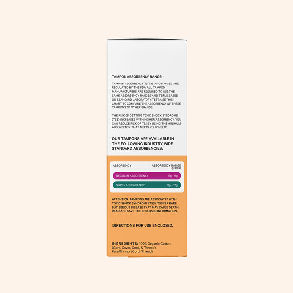 Organic Cotton Core Duo-Pack Tampons