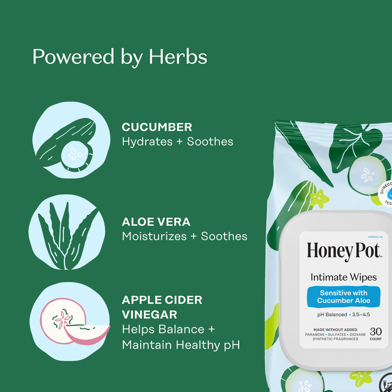 aloe vera plant safeway The Honey Pot Cucumber Aloe Wipes 30 Count