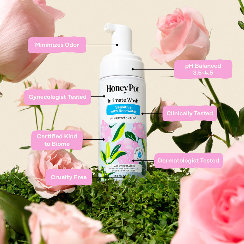 Bergamot Rose Feminine Wash | The Honey Pot Company The Honey Pot - Feminine Care Bergamot Rose Feminine Wash | The Honey Pot Company The Honey Pot - Feminine Care