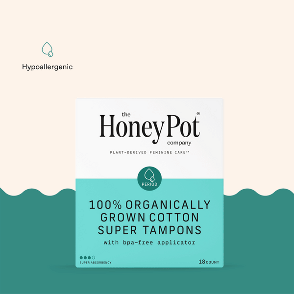 Organic Cotton Core Super Tampons