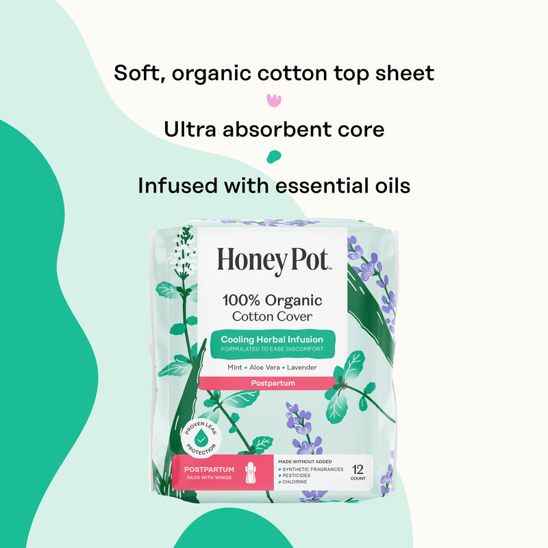 Organic Cotton Cover Post-Partum Pads