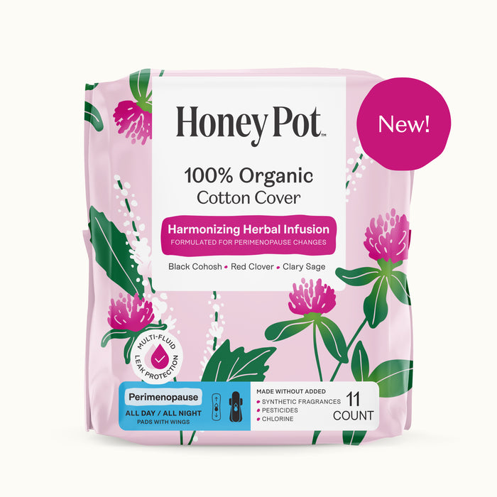 Peri-menopause Harmonizing Herbal Infusion All Day/All Night Pads