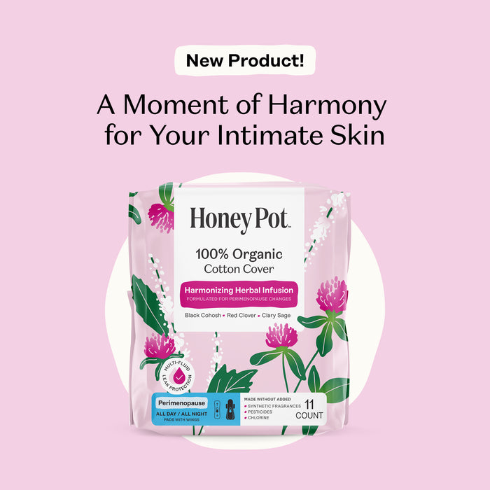 Peri-menopause Harmonizing Herbal Infusion All Day/All Night Pads