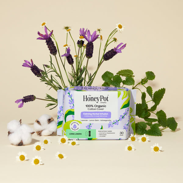 Organic Cotton Cover Calming Herbal Infusion Long Liners