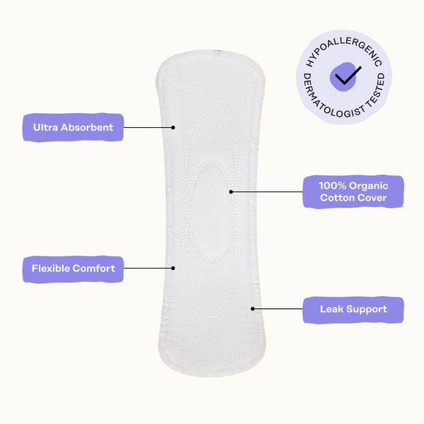 Organic Cotton Cover Calming Herbal Infusion Long Liners
